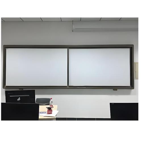 推拉黑板多媒体教学一体机侧置白板教室办公培训挂式多功能